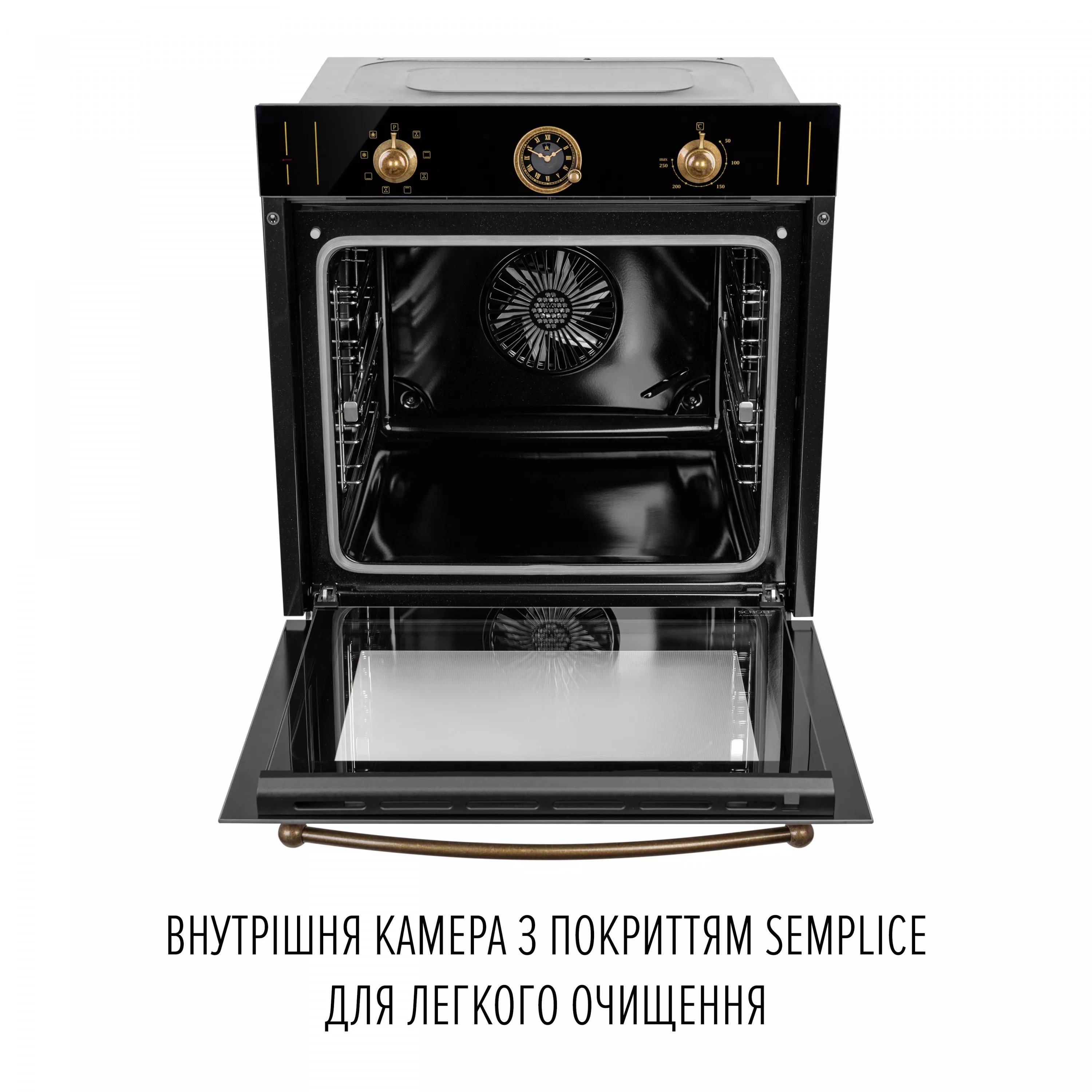 Духова шафа електрична PERFELLI VINTAGE 6A8N NERO - зображення 11
