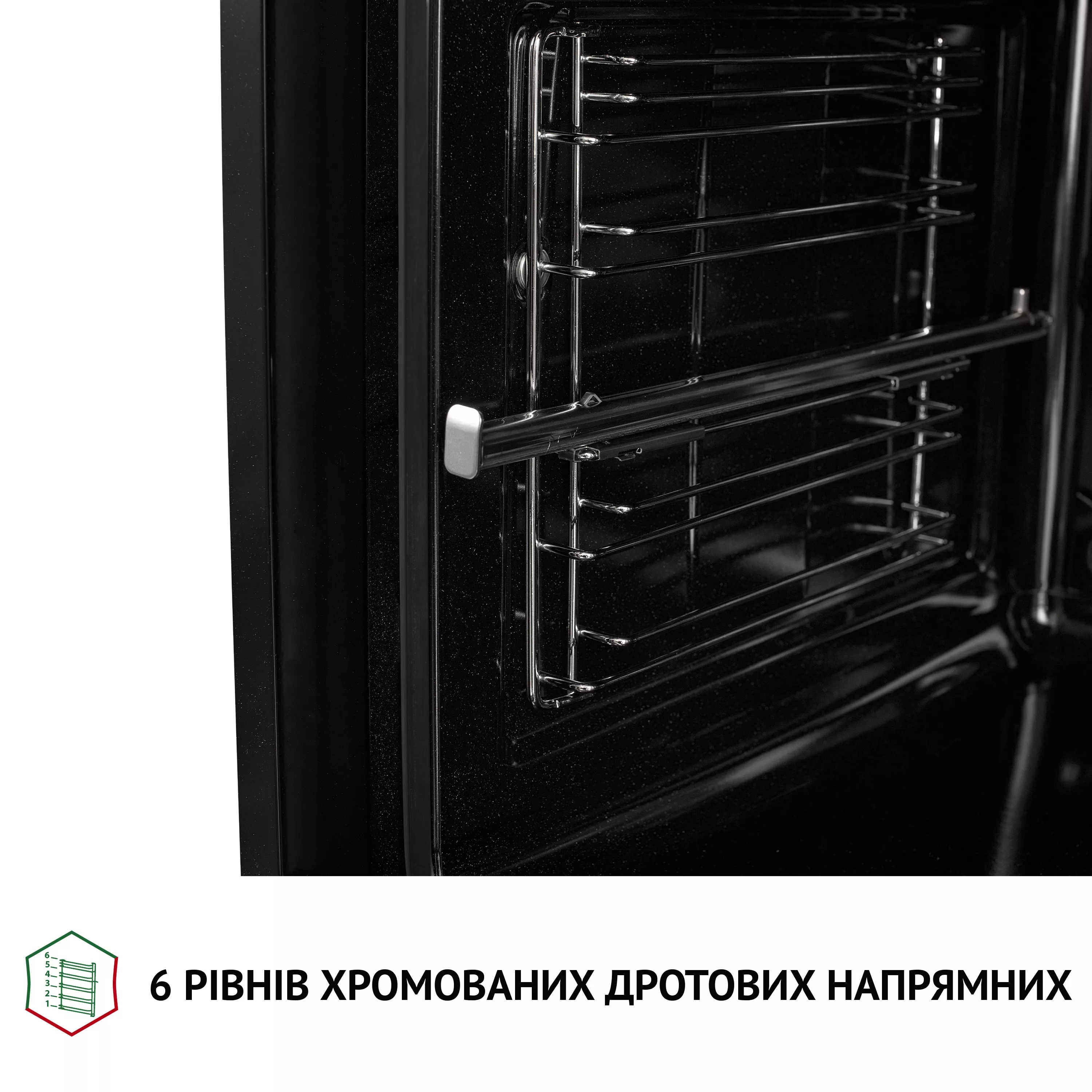 Perfelli 5905563500408 - зображення 9 Духова шафа електрична PERFELLI DIAMOND 6D10N NERO - зображення 9