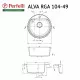 Мойка гранитная кухонная Perfelli ALVA RGA 104-49 LIGHT BEIGE - зображення 5