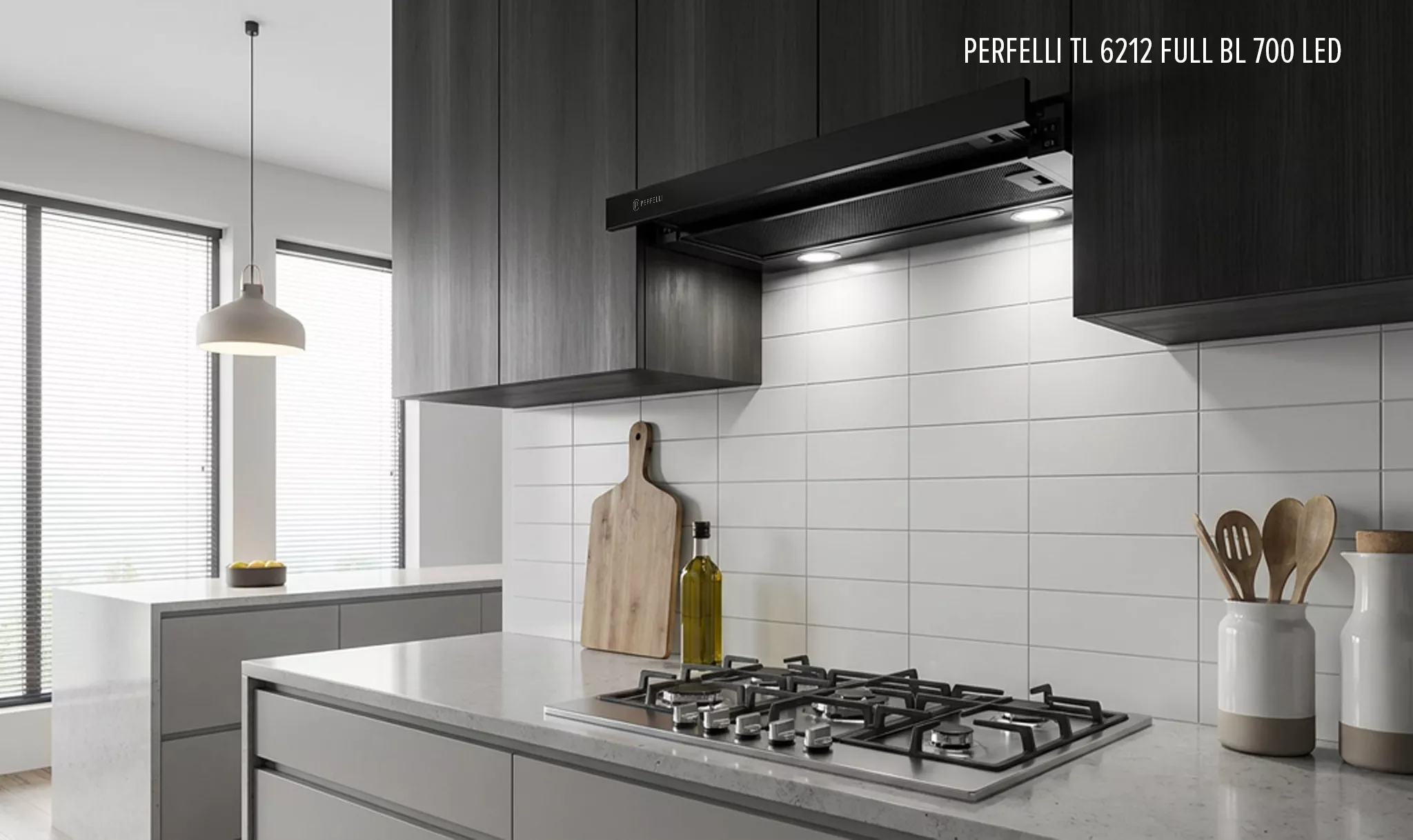 PERFELLI TL 6212 Full BL 700 LED — телескопічна витяжка шириною 60 см чорна PERFELLI TL 6212 Full BL 700 LED — телескопічна витяжка шириною 60 см чорна