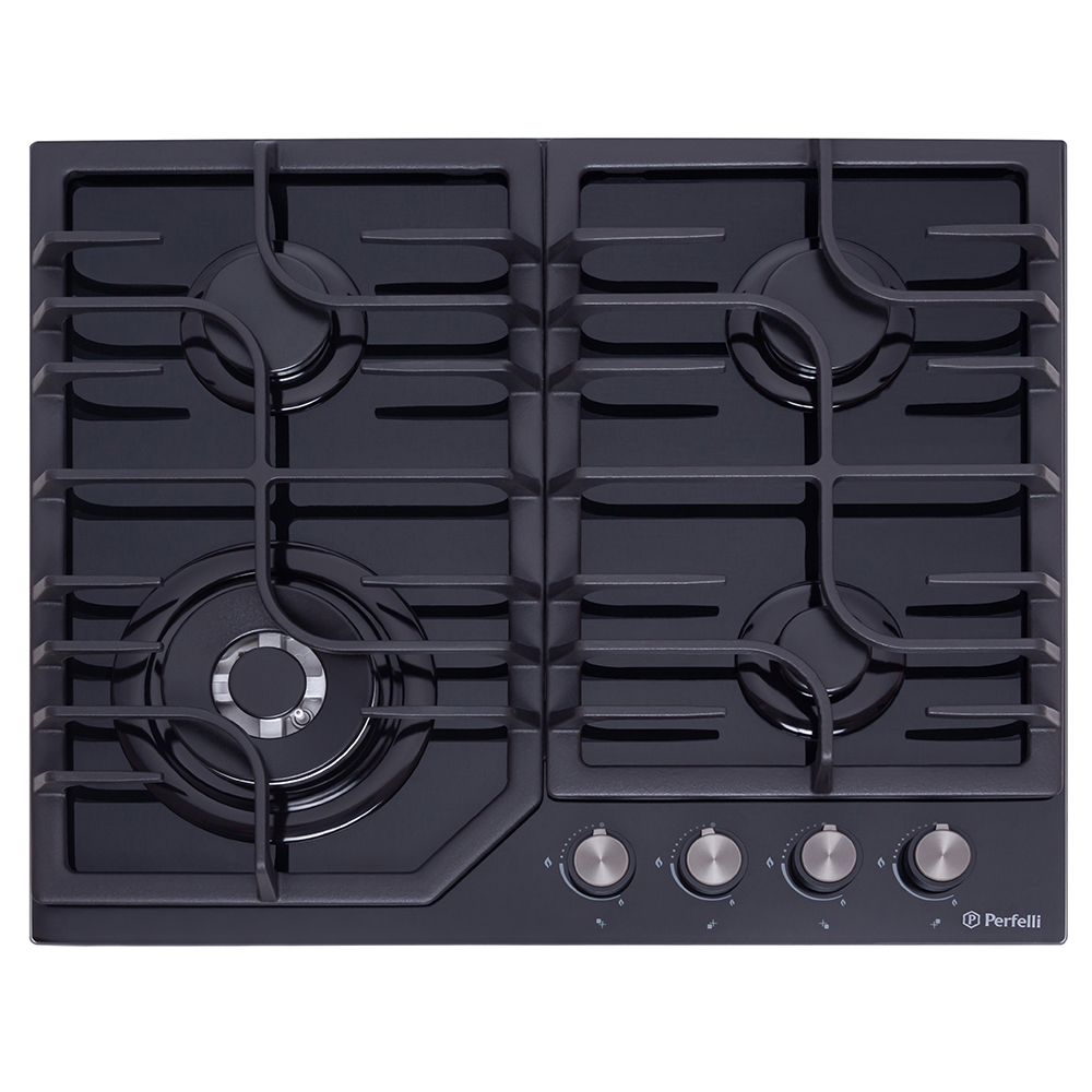 Перфели HGG 61664 BL: газовая поверхность на стекле для кухни